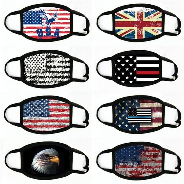 

us flag bandana custom cycling warmer face mask face shield skull polyester fashion face mask#232, Black