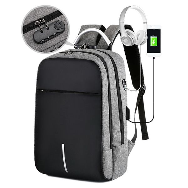 

2020 men lapbackpacks travel backpack multifunction business bag anti theft usb charging waterproof school backpack