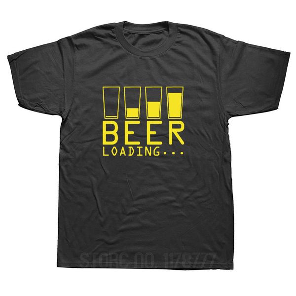 

beer loading funny summer new t-shirt mens short sleeves hip hop printed t shirts plus size tees streetwear