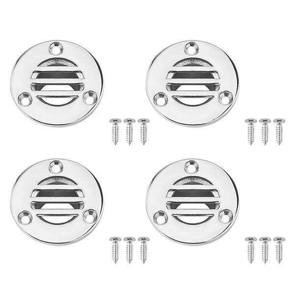 

4x stainless steel floor drain for boat yacht deck drainage hardware 22mm