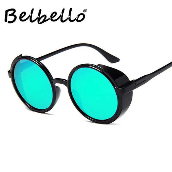 

sunglasses belbello goggle women vintage fashion classics mens trend round uv400, White;black