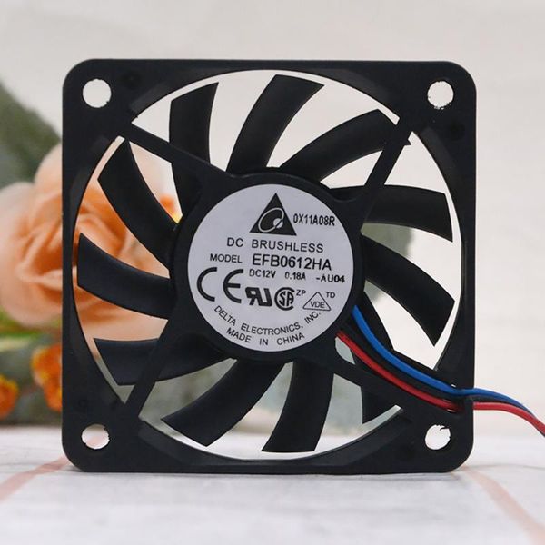 

fans & coolings 2-pin or 3 -pin for delta efb0612ha 6010 dc 12v 0.18a 6cm 60mm computer pc case cpu server inverter cooling axial blower