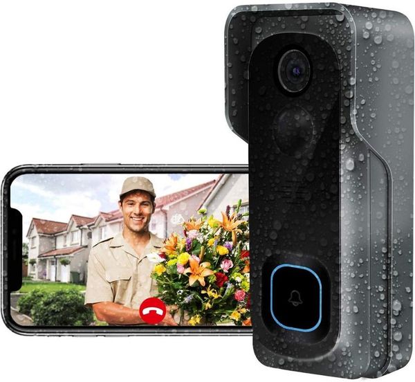 

video door phones 1080p wireless wifi remote camera doorbell phone waterproof intercom support night vision cloud storage