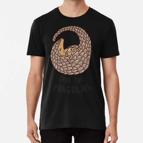 

save the pangolins - curled up pangolin t shirt mammal love pangolins save mammals protecting pangolins endangered