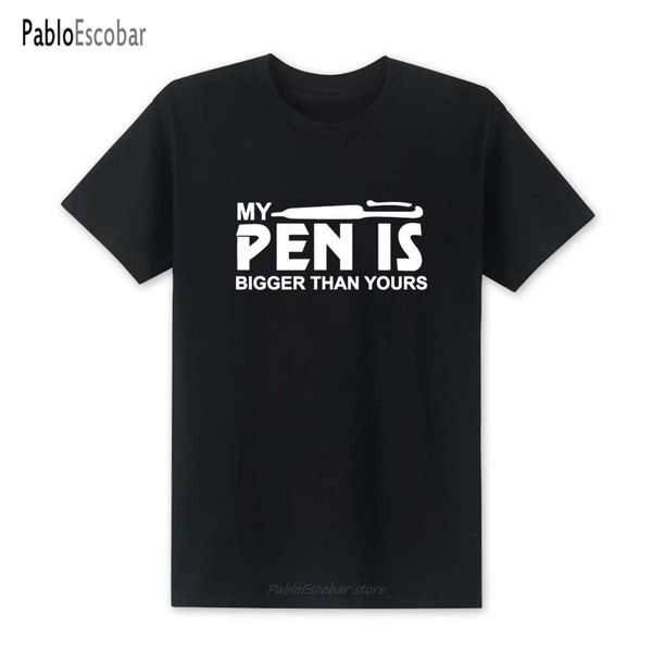 

shubuzhi new my pen is bigger than yours t-shirt humorous novelty mens short sleeve t shirts o neck cotton tees