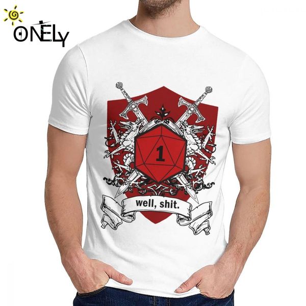 

dice d20 tee round neck streetwear man great us size s-6xl big size short sleeve