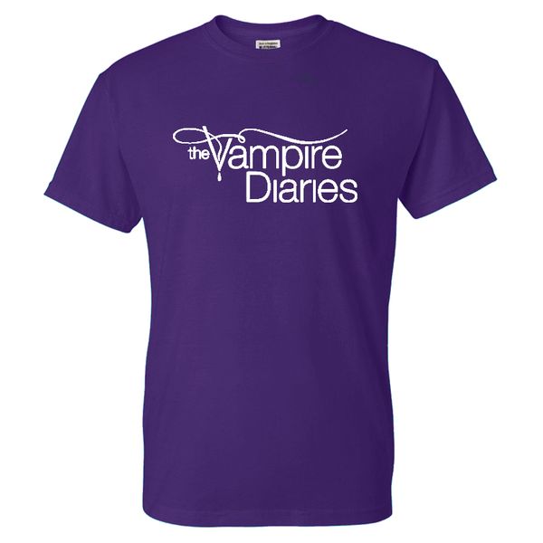 

телесериал футболки дневники вампира solid color print streetwear мужчины женщины o-образным вырезом с коротким рукавом футболка повседневны