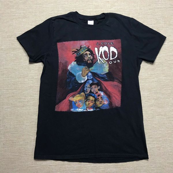 

j коул kod тур rap концерт рубашка средние м рукав майк homme top тройник