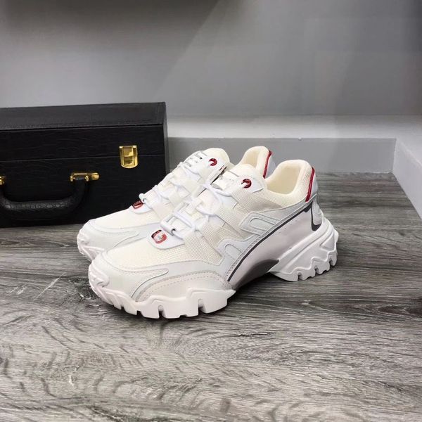 

valentino bu 2020 новая пара моды кроссовки мужчин и женщин повседневная обувь толстым дном кроссовки камуфляж mjkl03, Black