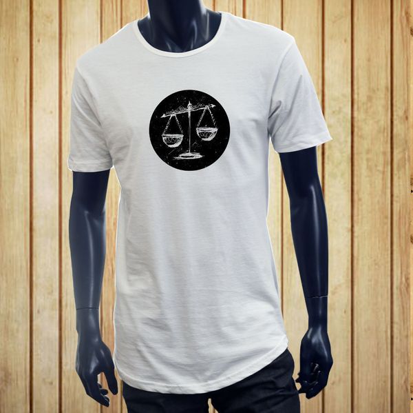 

short sleeve for men clothing summer libra vintage scales horoscope zodiac astrology mens white extended long t-shirt tee shirt