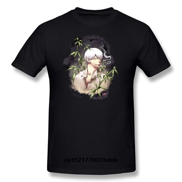 

men t shirt new fashion mushishi manga printed graphic black t-shirt women