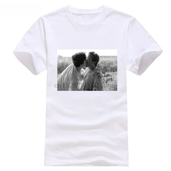 

2019 call me by your name men t shirt short sleeve t-shirt new men t homme fashion brand mens summer white casual
