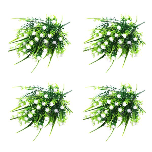 

4pcs artificial flowers gypsophila baby breath fake flower simulation real touch bouquets for wedding party table centerpieces