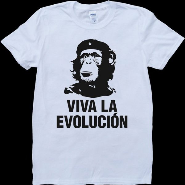 

2020 new short sleeve casual viva la evolution white, custom made t-shirt funny clothing t shirts