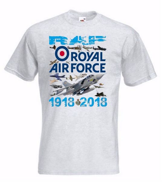 

raf tshirt or sweatshirt royal air force t-shirt 1918-2019 raf centenary tshirt novelty mens t-shirts for men 3d printed short