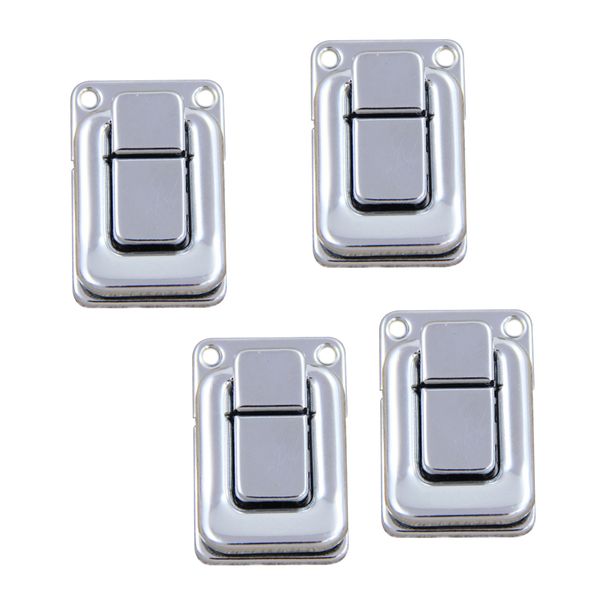 

4pc wooden boxes latch catch chest case stainless lock clip with screws