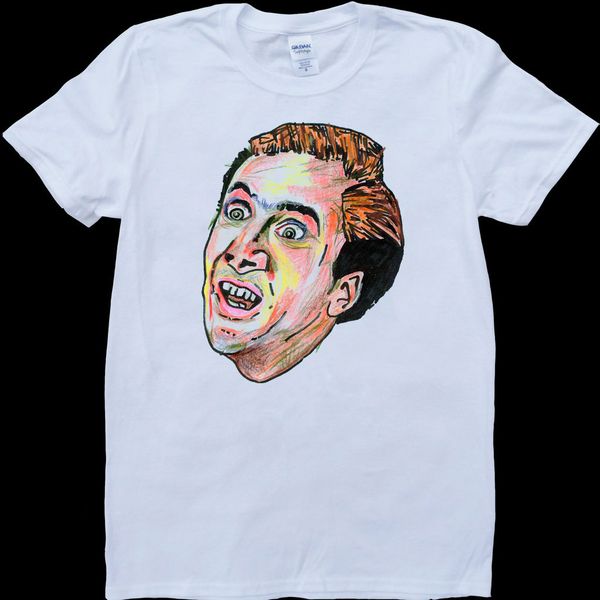 

nicolas cage funny men's white, custom made t-shirt new mens spring summer dress short sleeve casual t shirt casual o-neck