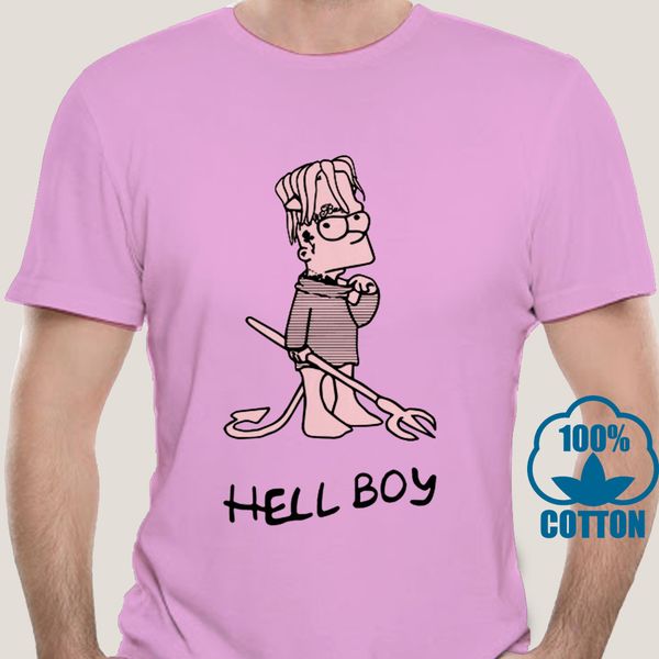 

0529a лил пип music man summer graphic tees singer летних печатаемых футболка хлопок для мужчин майка новые женщин tee смешные моды