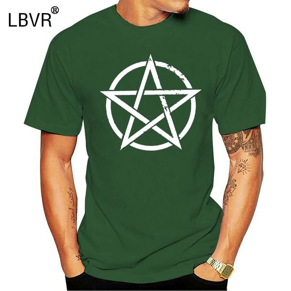 

leisure pentagram t shirt for mens round neck burning church occult antichrist satan atheist mens tshirts cotton short-sleeve