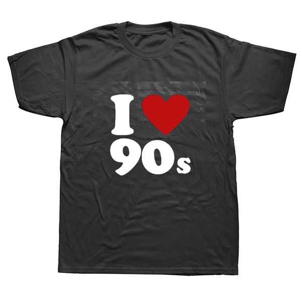 

summer style mens t-shirt men's i love the 90s cotton short sleeve t shirts