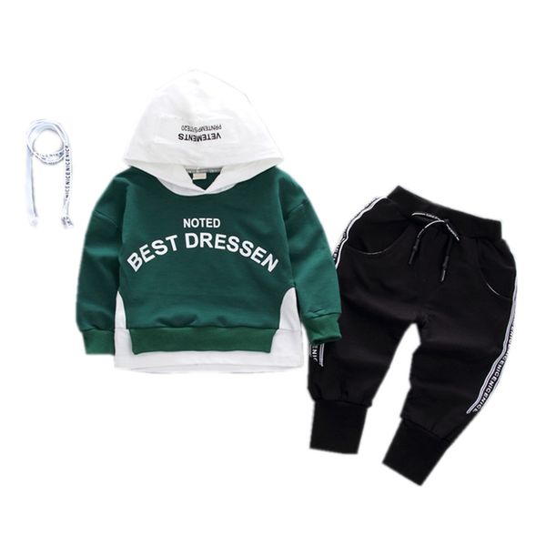

new spring autumn baby girl clothes children boys cotton hoodies pants 2pcs/set toddler fashion clothing infant kids tracksuits, White