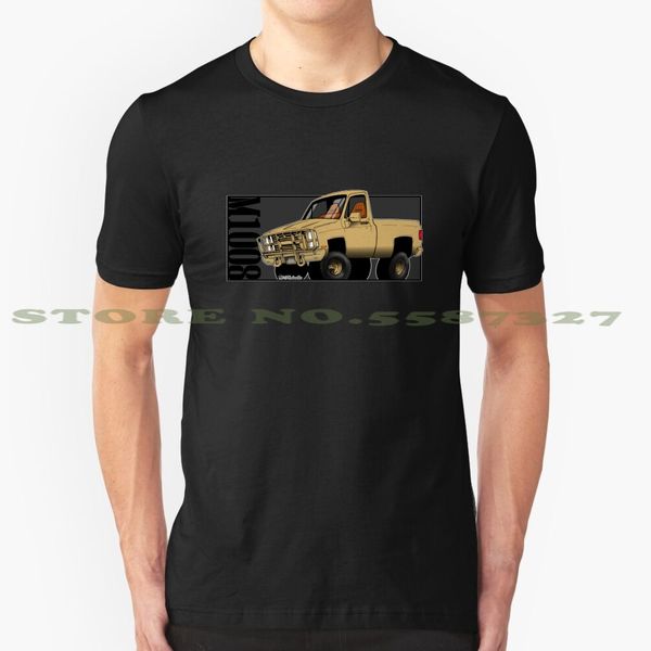 

cucv m1008 truck 2 - tan black white tshirt for men women