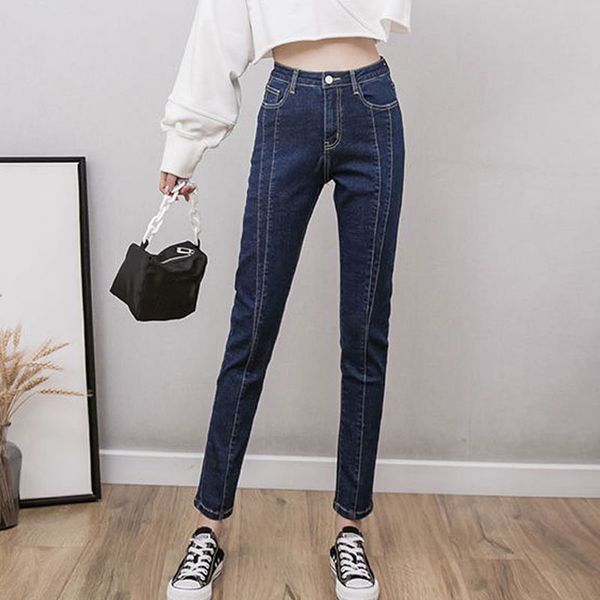 

jeans for women with high waist pencil pants for women plus up large size skinny jeans woman 5xl denim modis streetwear, Blue