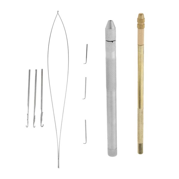 

aluminum crochet hooking ventilating latch pulling hook needles and holders