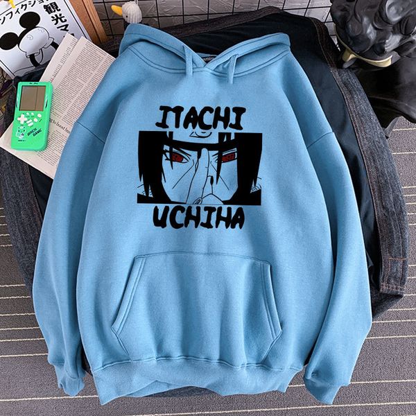 

аниме наруто толстовки streetwear пара зимнее пальто сыпучие мультфильм uchiha itachi printed толстовка толстовка мужская толстовка мужчины, Black