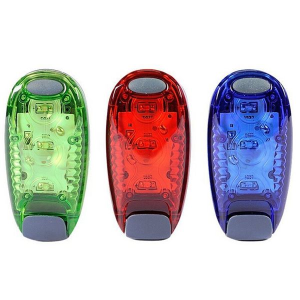 

led safety light flashing warning cilp on reflective light 3 lighting modes strobe lights for night walking cycling joggers