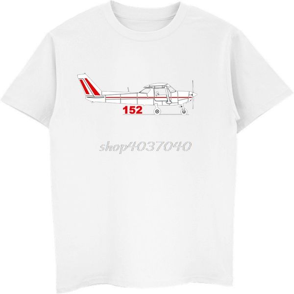 

super fashion print men's t-shirt aeroclassic ppl pilot cessna 152 aircraft inspired breathable t shirts tees