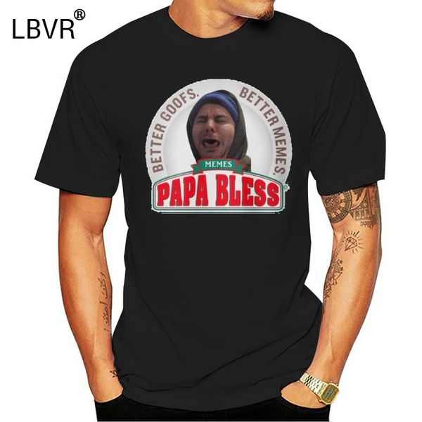 

papa bless h3h3 men's black tshirt clothing