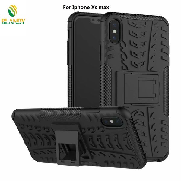 

phone case for iphone xs max xr comb armor hybrid tpu pc hard cover support case for iphone x 8 7 plus