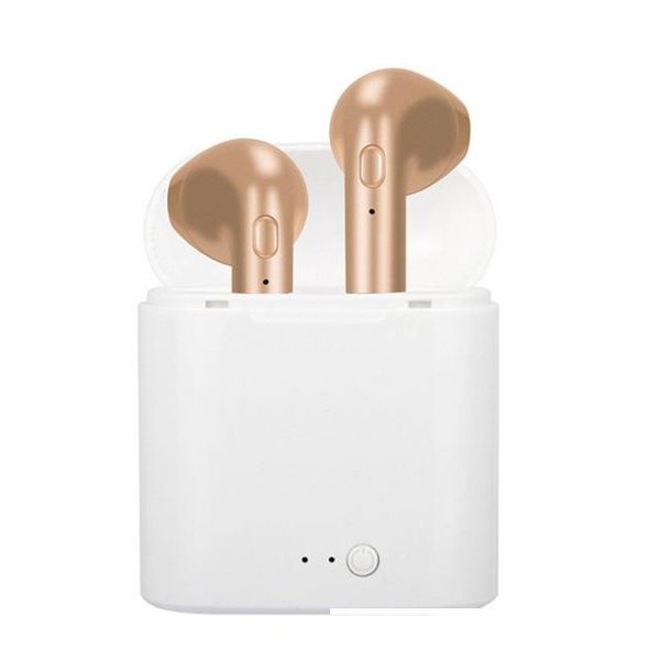 

i7 i7s tws twins mini bluetooth earphone wireless headphone with charger dock earbuds stereo headset for iphone x 8 plus android cell phones