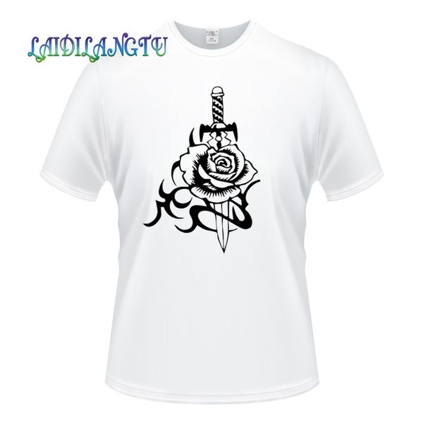 

mens t shirts fashion 2019 white t shirt oversized t shirt rose dagger fashion men's short-sleeved men's t-shirt men's t-shir