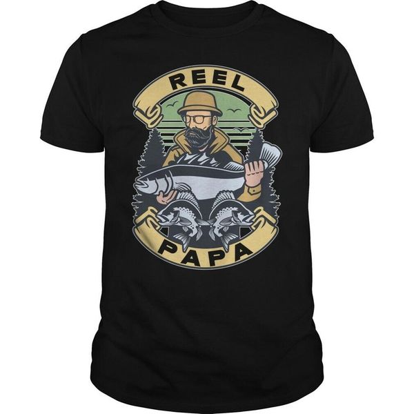 

день отца подарки футболка рыбалка reel папа папа марка летний стиль хлопок мужчины уникальный мужественный streetwear men t shirt