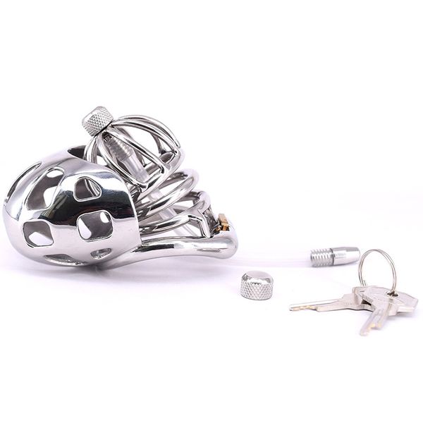 

cage chastity urethral device anti-erection tube male sounding for cock silicone men gcxfr