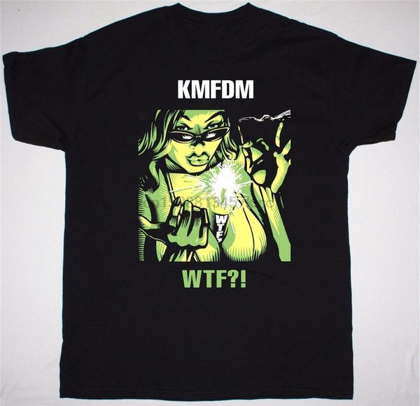 

kmfdm wtf mens black t shirt industrial mdfmk skinny puppy front line assembly популярные tagless tee shirt