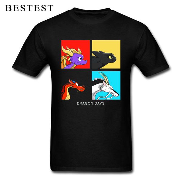 

dragon days t shirts for men guys funky comics cartoon tees black cotton t-shirt how to train your dragon toothless tshirt