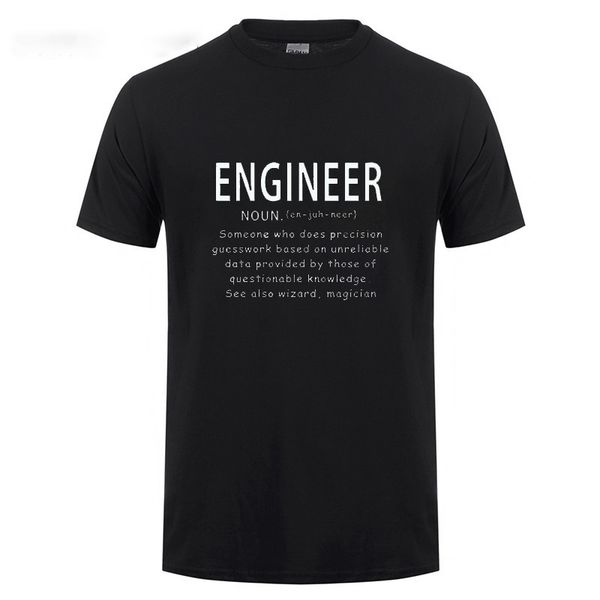 

engineer noun job printed funny humour gifts t shirt for men women dad short sleeved round collar cotton t-shirt summer tee