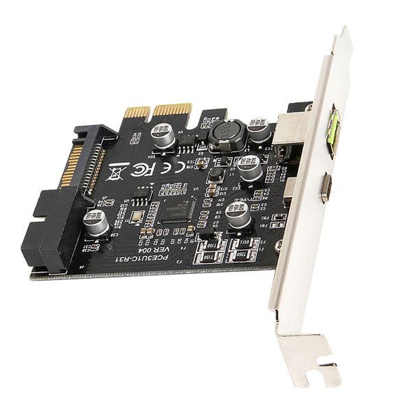 

pci-e pci express to usb3.1 type c +usb 2.4a fast charging expansion card