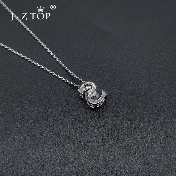 

ladies letter necklace silver color short necklace zircon choker women birthday anniversary gift accessories