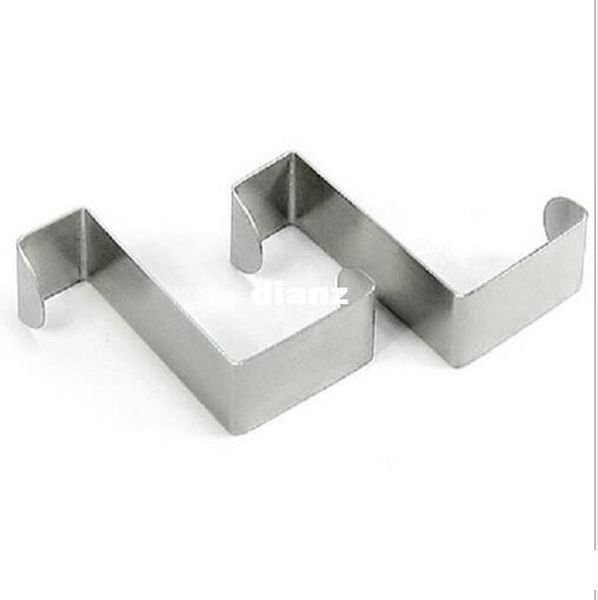 

new arrive stainless over door hooks kitchen cabinet draw towel clothes pothook can carry 10kg
