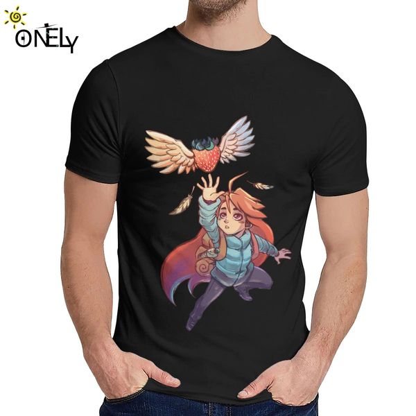 

мужской футболка мэдлин клубничного celeste юмор soft picture пользовательской crewneck мультфильм печать футболочка