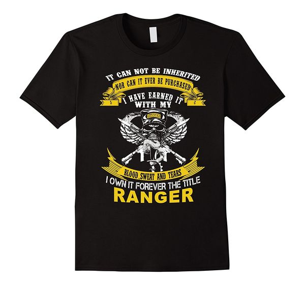 

2019 new fashion cotton t-shirt own forever the title army ranger shirt casual tee shirt