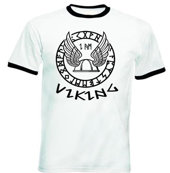

viking helmet - new black ringer 2019 t-shirt men 100% cotton graphic shirts
