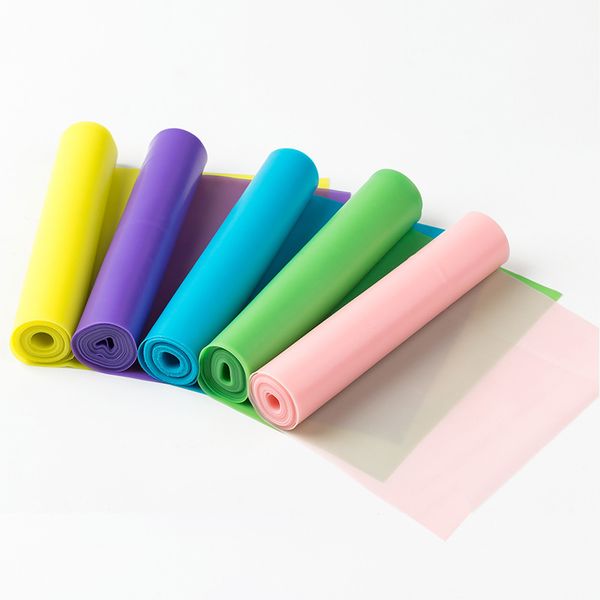 

resistance bands train yoga fitness natural tension health elastic exercise sport body latex stretching belt pull strap