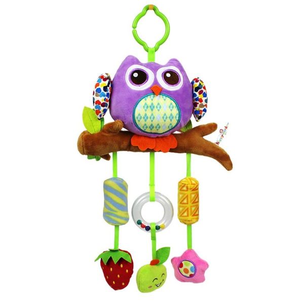 

baby soft rattle toys stroller crib hanging bell puppet toys animal wind chime elephant baby shower gift