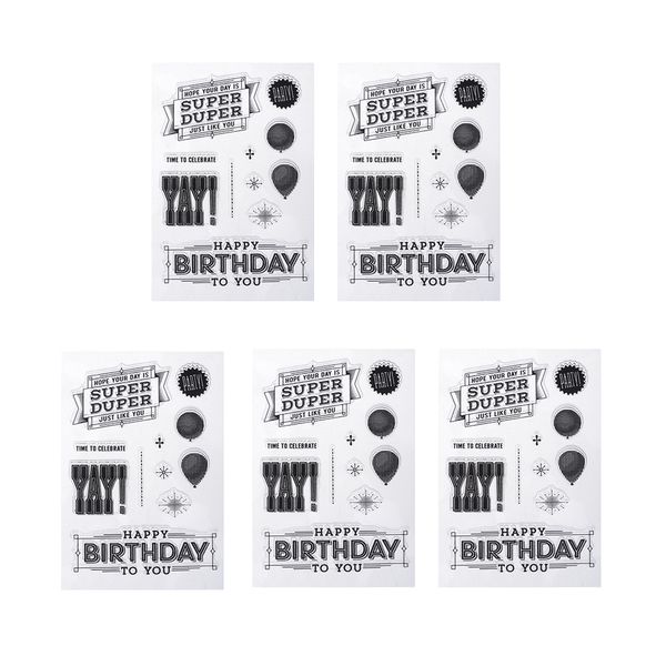 

clear silicone stamps scrapbooking stamp for wish cards p album 5 pieces