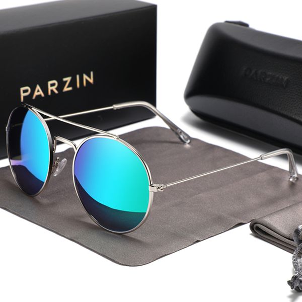 

sunglasses parzin polarized women fashion sun glasses metal hinge uv400 lens women's for men gafas de sol mujer, White;black